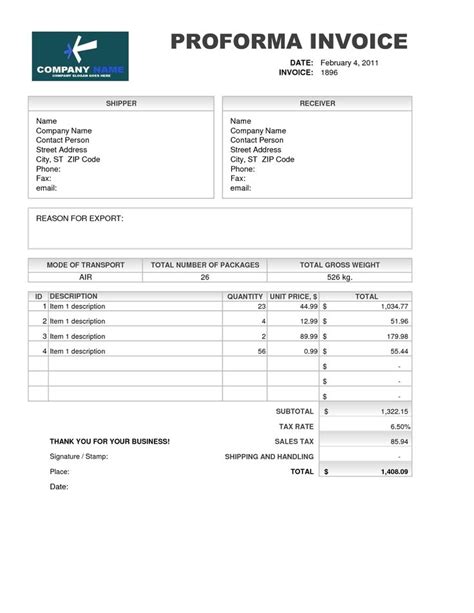 Samples Of Proforma Invoice Invoice Template Free Meaning Proforma