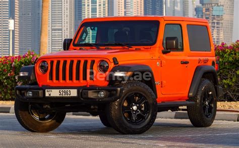 Rent A Jeep Wrangler Orange 2018 Id 03815 In Dubai Rentyae