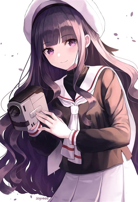 Anime Girl With Purple Hair