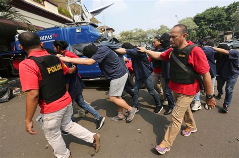 Indonesia Police Arrest 141 Men Accused Of Having Gay Sex Party The