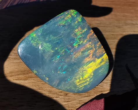 Natural Australian Doublet Opal Gemstone Coober Pedy Rare Etsy