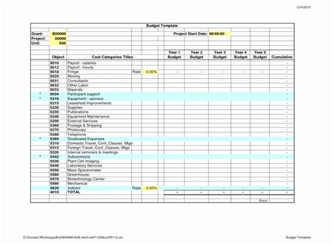 Moving Cost Spreadsheet — Db