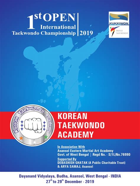 1 Open International Taekwondo Championship Pdf Taekwondo Referee