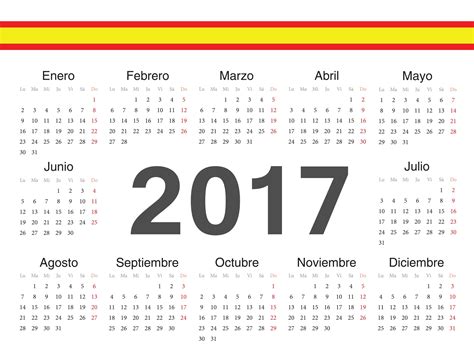 Descárgalo Gratis Y En Gran Formato Calendario 2017 Para Imprimir Con Días Festivos Imagenes