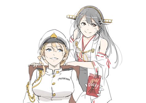 Haruna And Female Admiral Kantai Collection Drawn By Sakura Sora Danbooru