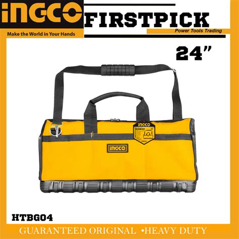 Ingco Htbg04 24 Tool Bag With Adjustable Shoulder Strap Included Iht