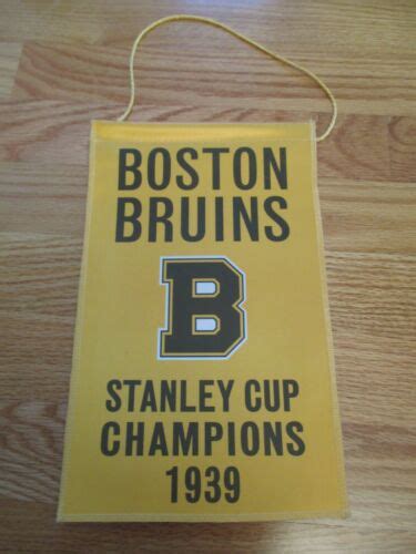 1939 Boston Bruins Stanley Cup Champions 11 Banner Eddie Shore Milt