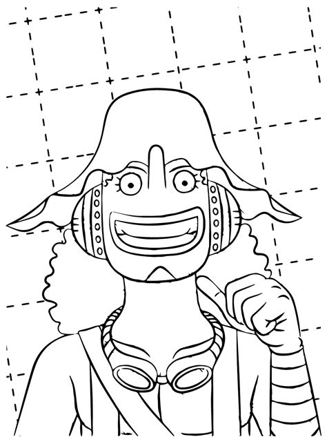 Usopp From One Piece Coloring Page Free Printable Coloring Pages