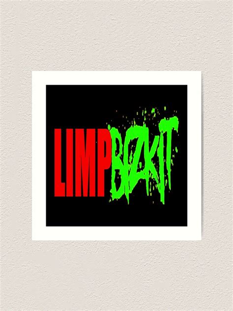 Limp Bizkit Is An American Rap Rock Band Logo Art Print For Sale By Drehm11 Redbubble
