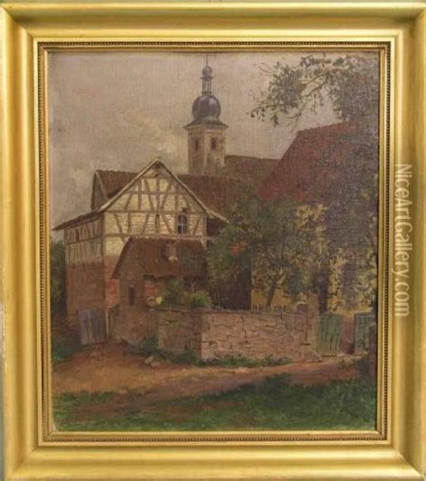 Frankisches Dorf Oil Painting Reproduction By Lothar Bechstein