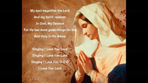 The Magnificat Mother Mary Hymn Youtube