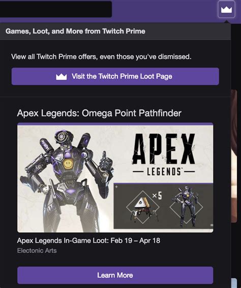 Apex Legends How To Claim Free Twitch Prime Content Pathfinder Skin