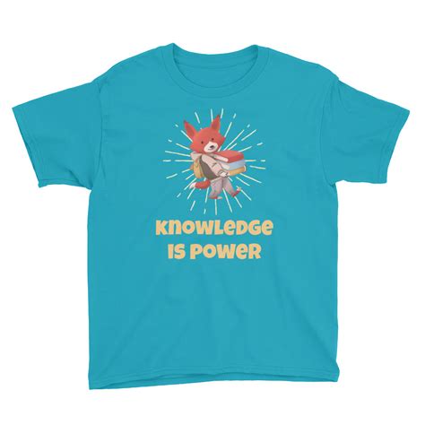 Knowledge Is Power Youth Short Sleeve T Shirt The Just Bee Company