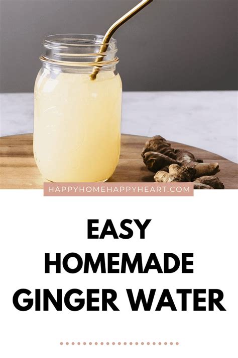 How To Make Ginger Water Recipe Ginger Water Healthy Drinks Ginger Benefits