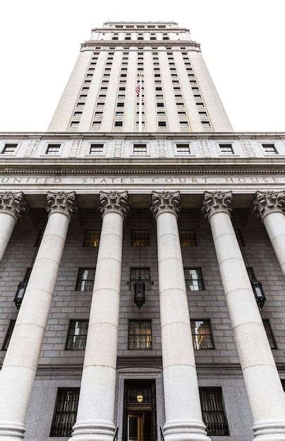 Premium Photo United States Court House Courthouse Facade With