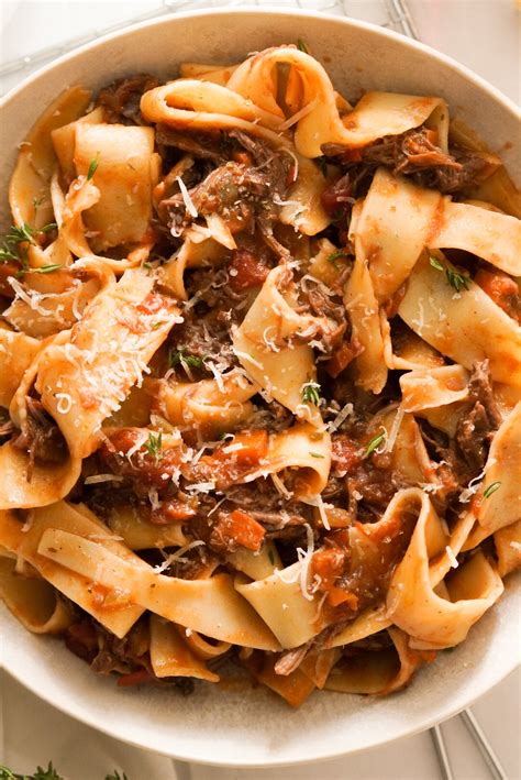Oven Braised Short Rib Ragu Pappardelle Wellness By Kay