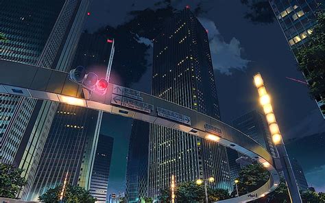 Sky City Anime Background Gambar Jutaan