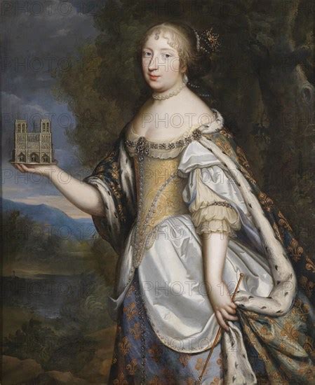 Portrait Of Maria Theresa Of Spain 1638 1683 Queen Consort Of France