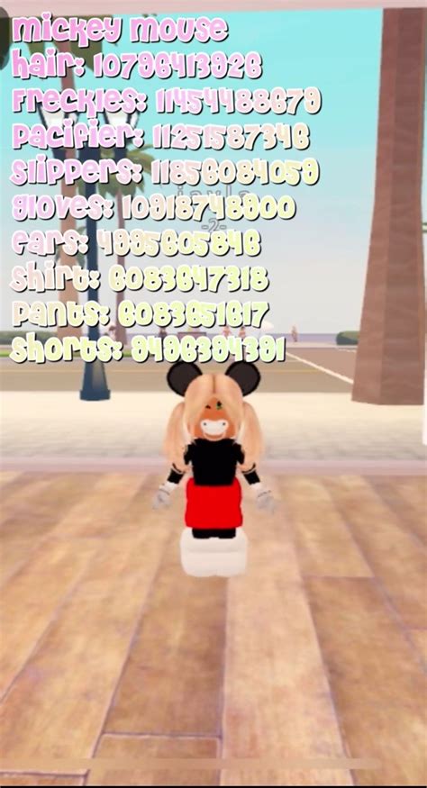 Games Roblox Roblox Roblox Black Hair Roblox Mickey Mouse Outfit