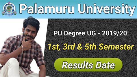 Pu Degree 1st 3rd And 5th Semester Results Update 2020 Telangana Job
