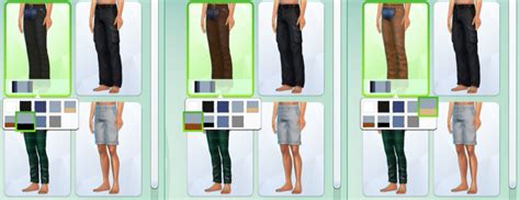 Mod The Sims Leatherchap Pants Recolour