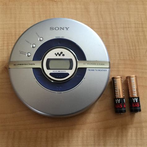 Sony Walkman Multi Feature D Fj200 Portable Cd Player With Radio