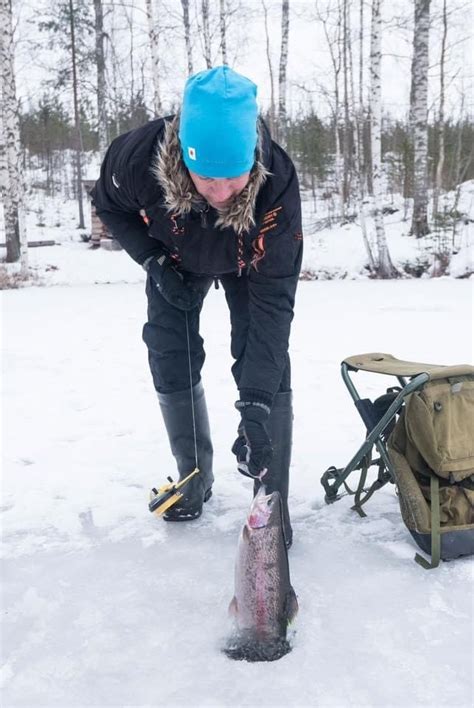 Ice Fishing Lake Saimaa Taste And Travel