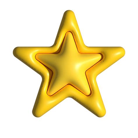 Realistic 3d Star Shapes On Transparent Background 14467222 Png
