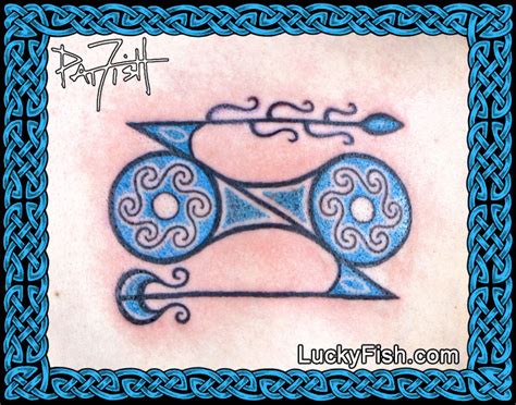 Pictish Father And Daughter Tattoos — Luckyfish Inc And Tattoo Santa