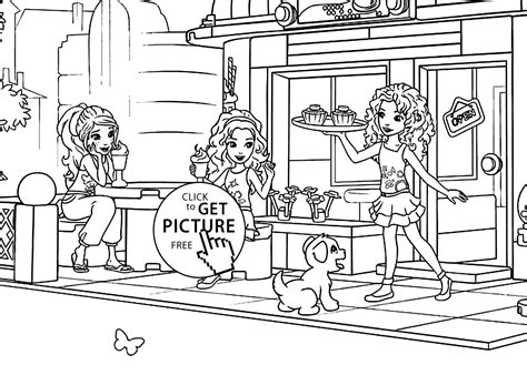 Lego for girls coloring page, printable free. Lego Friends | Lego coloring pages, Lego friends