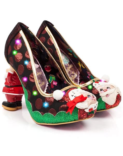 Irregular Choice Mr And Mrs Claus Christmas Santa Heel Shoes