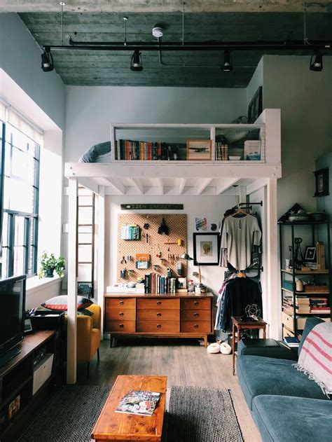 A Small Boston Studio Apartment Has One Of The Best Diy Bedroom Lofts