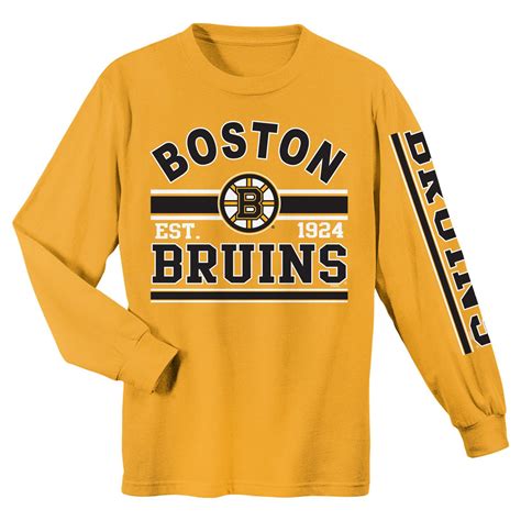 Boston Bruins Shirt Mens Nhl Boston Bruins Long Sleeve Rash Guard T