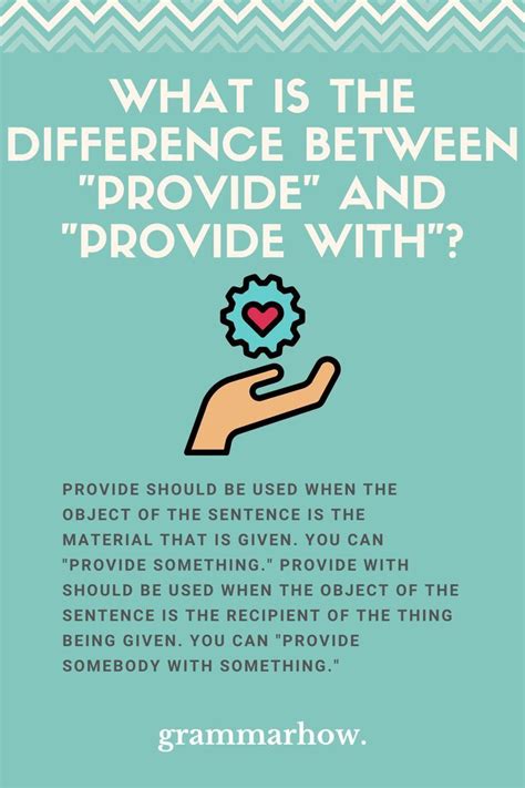 What Is The Difference Between Provide And Provide With