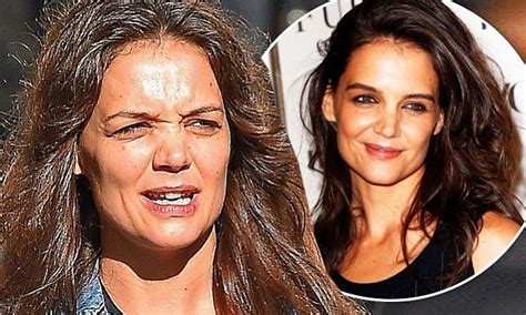 Katie Holmes Arrives To Set Of Commercial Shoot With No Makeup On After Stunning At NYC Party