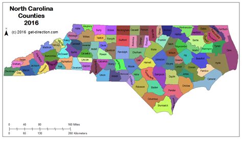 Printable Nc County Map