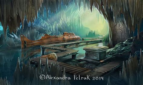 Underwater Cave Alexandra Petruk On Artstation At Https
