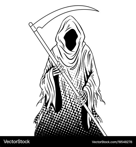 Grim Reaper Coloring Page Free Printable Coloring Pages Sexiz Pix
