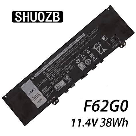 F62g0 Laptop Battery For Dell Inspiron 13 7370 7373 7380 7386 Vostro