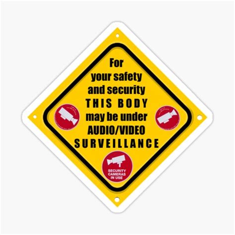 Under Surveillance Sticker For Sale By Dadesimone Redbubble