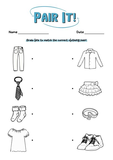 17 Clothing Printable Worksheets For Preschoolers Free Pdf At