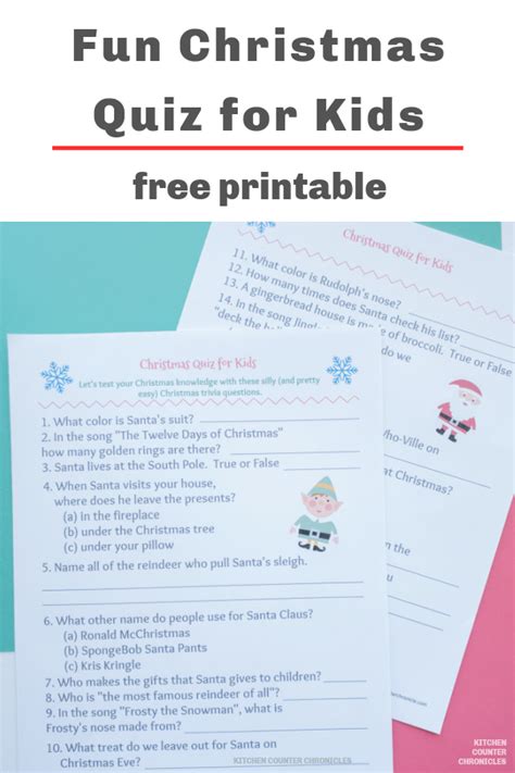 Funny Christmas Quiz Questions And Answers Printable Telegraph