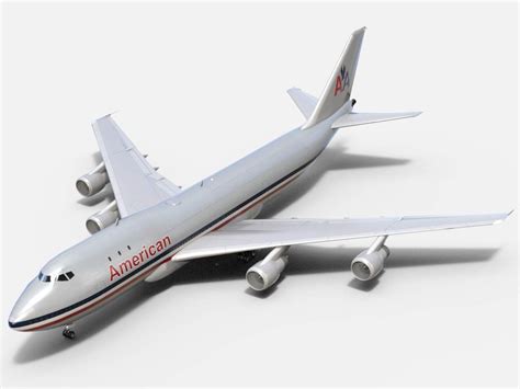 Boeing 747 100 American Airlines 3d Model By Dreamscape Studios