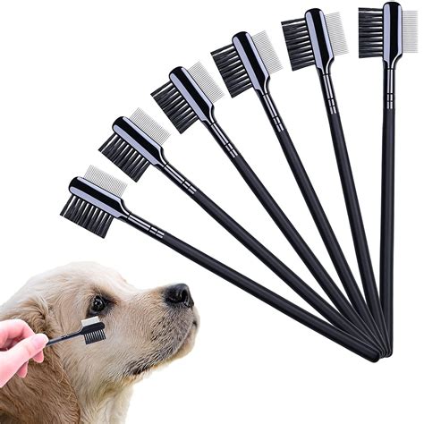 6 Pcs Double Side Tear Stain Remover Comb Dog Eye Comb Flea