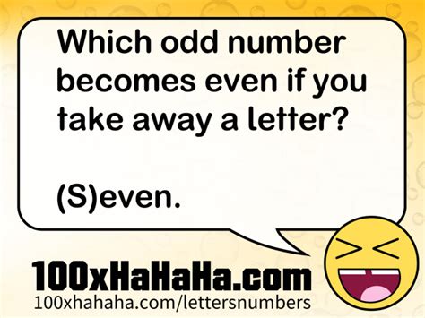 5 Odd Number Take Away A Letter And It Becomes Even Letter Example