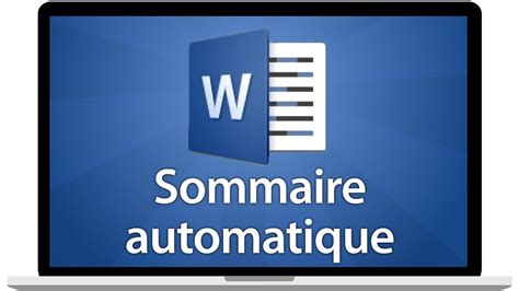 Word 2016 Créer Un Sommaire Automatique Ou Table Des Matières Youtube