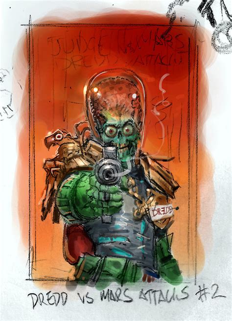 Calvins Canadian Cave Of Coolness Mars Attacks Judge Dredd 2 Cover