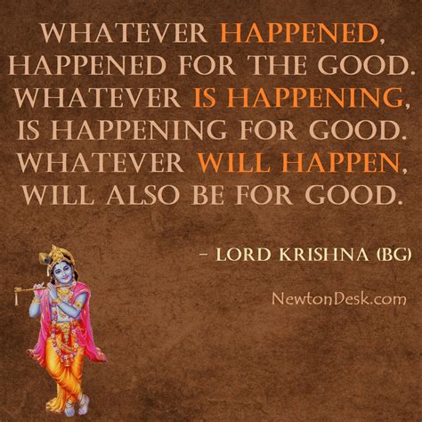 Whatever Happened, Happened For The Good | Krishna Quotes 