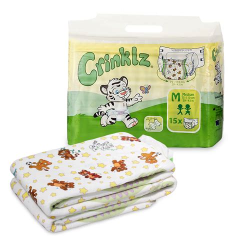 Crinklz Animal Print Adult Baby Diapers Diaperdrawer