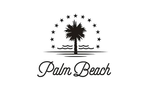 Premium Vector Palm Beach Logo Design Inspiration